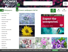 Tablet Screenshot of flowers-wallpapers.com